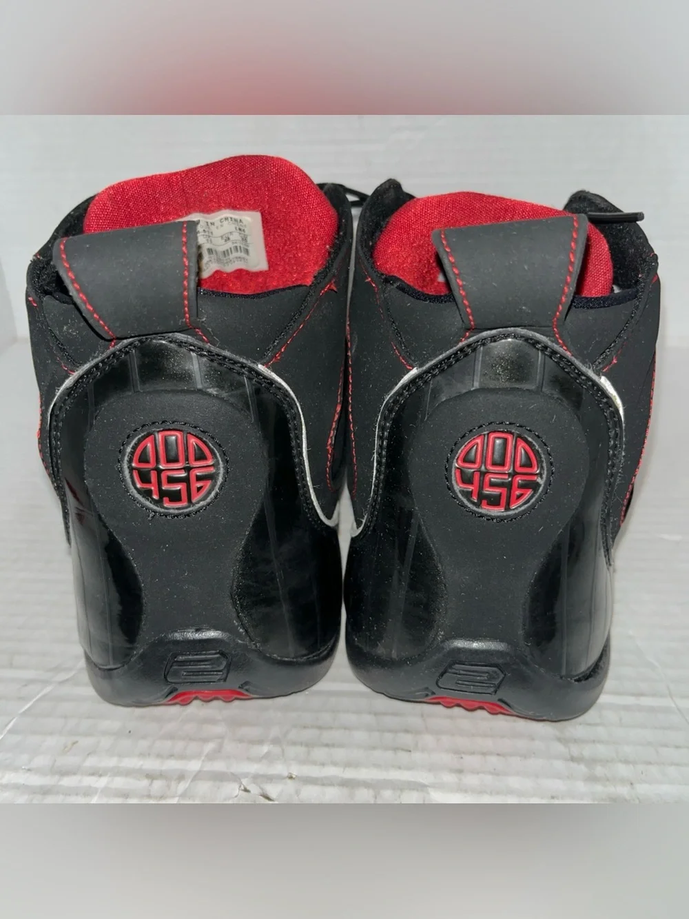 Jordan Jumpman 456 Jeter Clutch Bred size 12 black red 318594-011 Mid Top